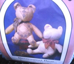 30''  BITTERSWEET QULT /PATCHWORK OR NOT BEAR,,TEA DYE PATTERN